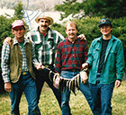 Some members of the Lake Wallis Sportsman's Association with a string of fish after a good day of fishing on Lake Wallace.